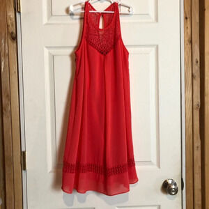 Iz Beyer Coral Dress Sleeveless Women’s Small